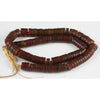 Dark Brick-Red Bead slices, Old, African Trade