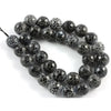 Black Agate Crackle Beads, South Africa
