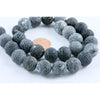 Blue Black Agate Crackle Beads, South Africa