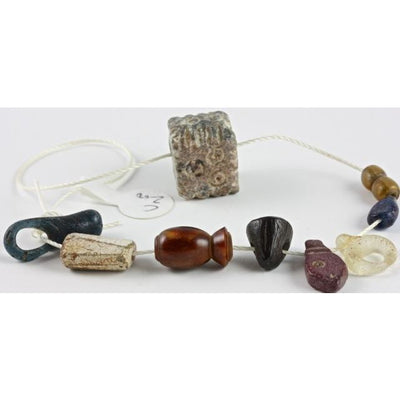 Spectacular Strand of Ancient Beads and Pendants