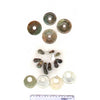 Antique jadeite beads, group of 9