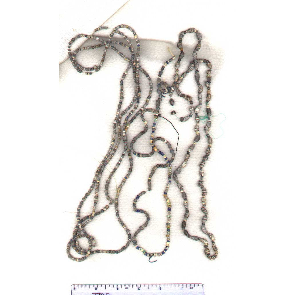 Burned trade beads, Mali, 18-19th century