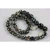 Antique Black and White Venetian Skunk and Thousand Eye Beads, Early 1900's