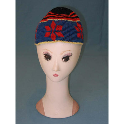 Colorful Woven Afghani Hat - Rita Okrent Collection (AA053)