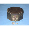 India ?  Brass octogonal box with hinged lid.  Antique.