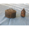 Old metal container with cover,
