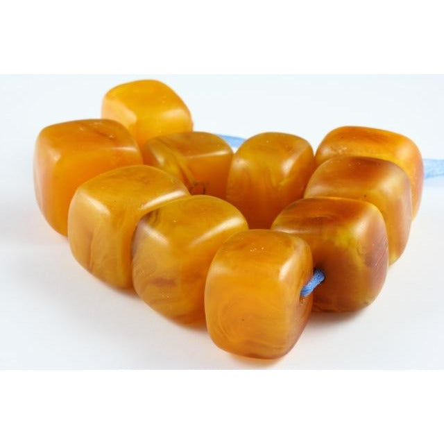 Chunky Faux Amber Cubes, Morocco 