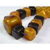Graduated Faux Amber Cubes in Dark Caramel and Traditional Amber Colors