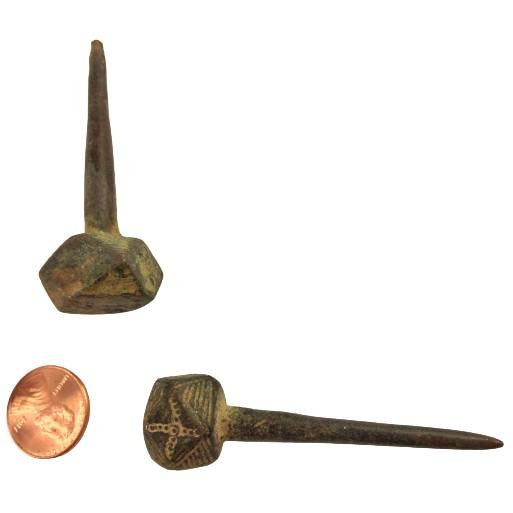 Excavated Ancient Metal Hair Pins, Mali - Rita Okrent Collection (AA102)