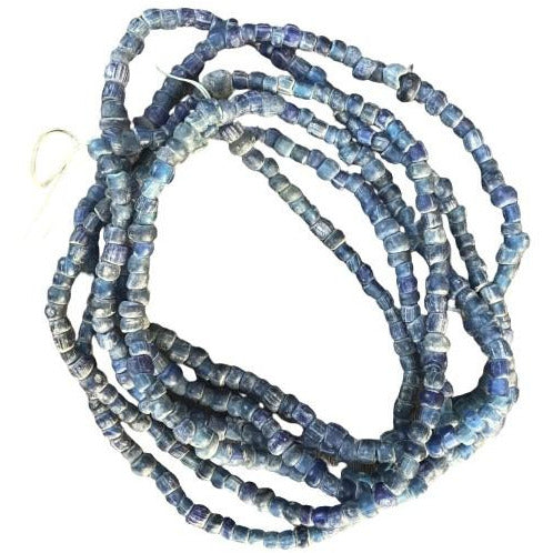 Translucent Gorgeous Ancient Glass Nila Beads - Dark Blue, Mali - Rita Okrent Collection (AT0623)