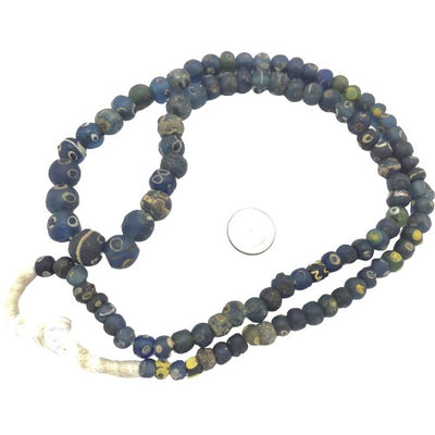 Strand of Mixed Early Islamic Glass Eye Beads from Mauritania or Mali - Rita Okrent Collection (AG226)
