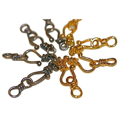 Custom Order Rita Okrent Collection Rita Hook-and-Eye Clasps in Sterling Silver and Gold-Over-Sterling in 18mm, 22mm and 26mm Sizes is