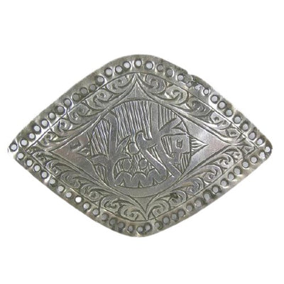 Antique Silver Pendant, Hallmarked 1925, Marrakech - Rita Okrent Collection (P011)