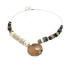 Mixed Ancient Stone and Glass Beads with Ancient Carnelian Pendant - Rita Okrent Collection (C271e)