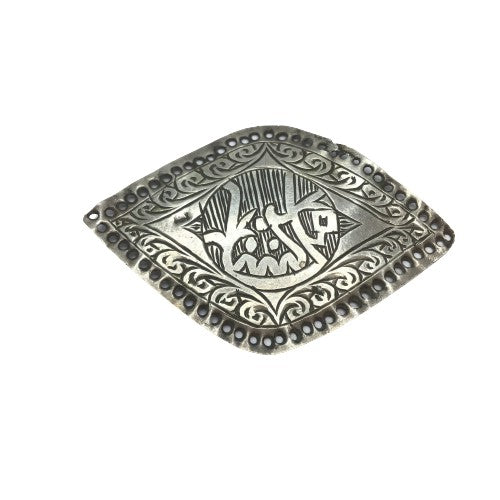 Antique Silver Pendant, Hallmarked 1925, Marrakech - Rita Okrent Collection (P011)