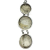 Triple Hanging Bone and Silver Pendant, with Decoration - Rita Okrent Collection (P794)