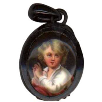 Victorian-era Mourning Pendant, England - Rita Okrent Collection (P009)