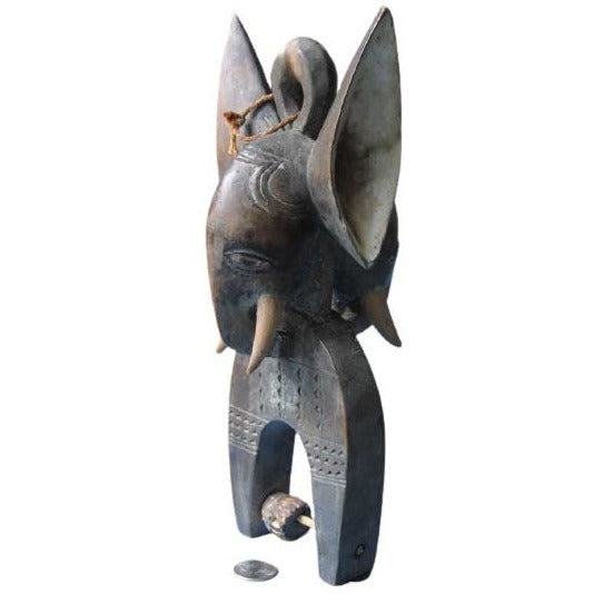 Carved Wood Statue of Elephant, West Africa - Rita Okrent Collection (AA132)