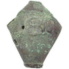 Metal Diamond Shaped Amulet with Decoration and Verdigris - Rita Okrent Collection (P655)