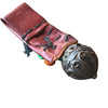 Protective Leather Amulet Decorated with Lovely Antique Berber Silver Focal Bead, Morocco - Rita Okrent Collection (P687)