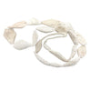 Ancient White and Cream Hues Calcified Shell Beads from the Sahara, Bicones- Rita Okrent Collection (ANT498)
