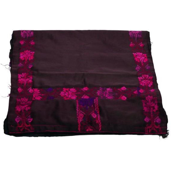 Bedouin Hand-Embroidered Textile Length in Pink, Purple, Maroon and Red - Rita Okrent Collection (AA281d)