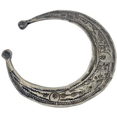 Engraved Silver Crescent-Shaped Fibulae, Tunisia, Sold Separately - Rita Okrent Collection (C265)