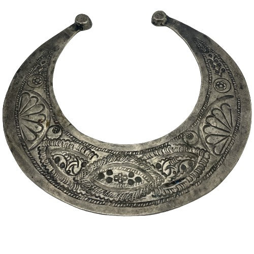 Engraved Silver Crescent-Shaped Fibulae, Tunisia, Sold Separately - Rita Okrent Collection (C265)