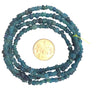 Translucent Teal Blue Aqua Antique Small Glass Nila or Indo Pacific Beads - Rita Okrent Collection (AT0651)
