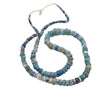 Favorite Excavated Mixed Blue Glass Medium Nila Beads, Mali - Rita Okrent Collection (AT0422d)