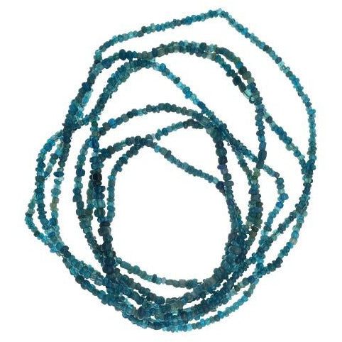 Translucent Teal Blue Aqua Antique Small Glass Nila or Indo Pacific Beads - Rita Okrent Collection (AT0651)