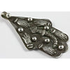 Moroccan Silver Hamsa with Raised Hands and Dots, Vintage 
