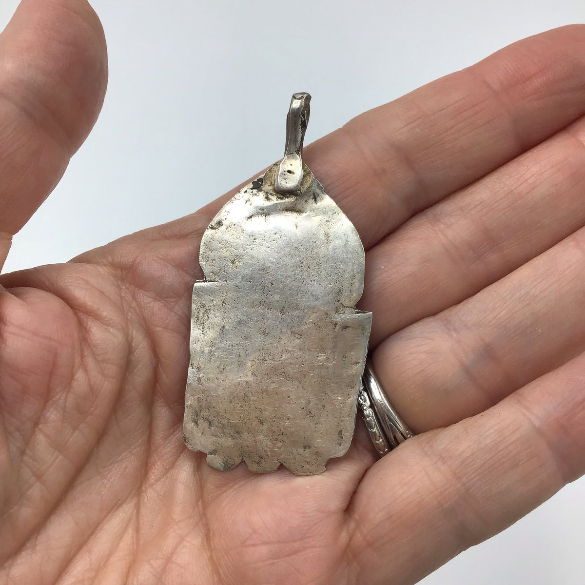 Berber Silver Louha Talisman Amulet, Morocco - Rita Okrent Collection (NP040)