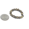 Strand of 20 Small Silver and Gold-Washed Beads with Granulation and Decorative Roping, with Bits of Damage - Rita Okrent Collection (C460d))