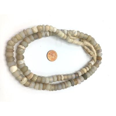 28” Strand of Iridescent Antique Dutch Moon Beads - Rita Okrent Collection (ANT447)