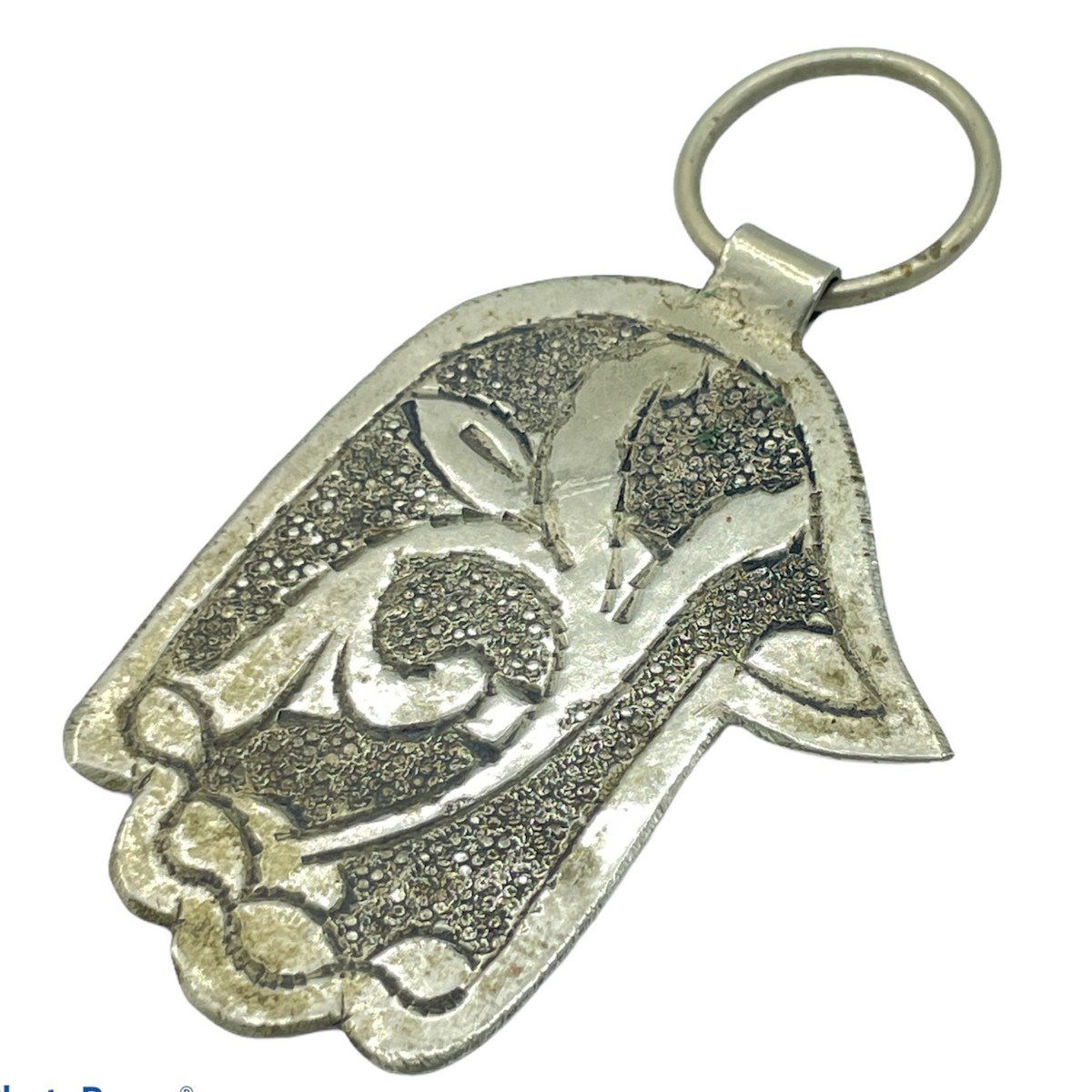 Small Berber Hamsa with Etching, Morocco - Rita Okrent Collection (P814)