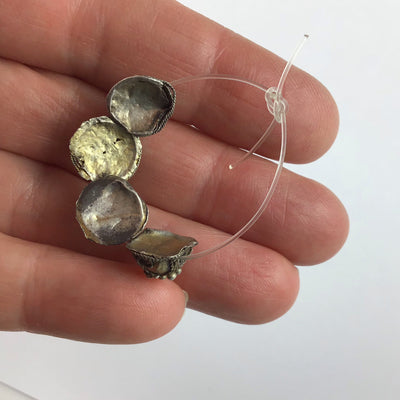 Rare Gilded Old Silver Mauritanian Beads in Various Designs, Sold Individually - Rita Okrent Collection (C465rr)