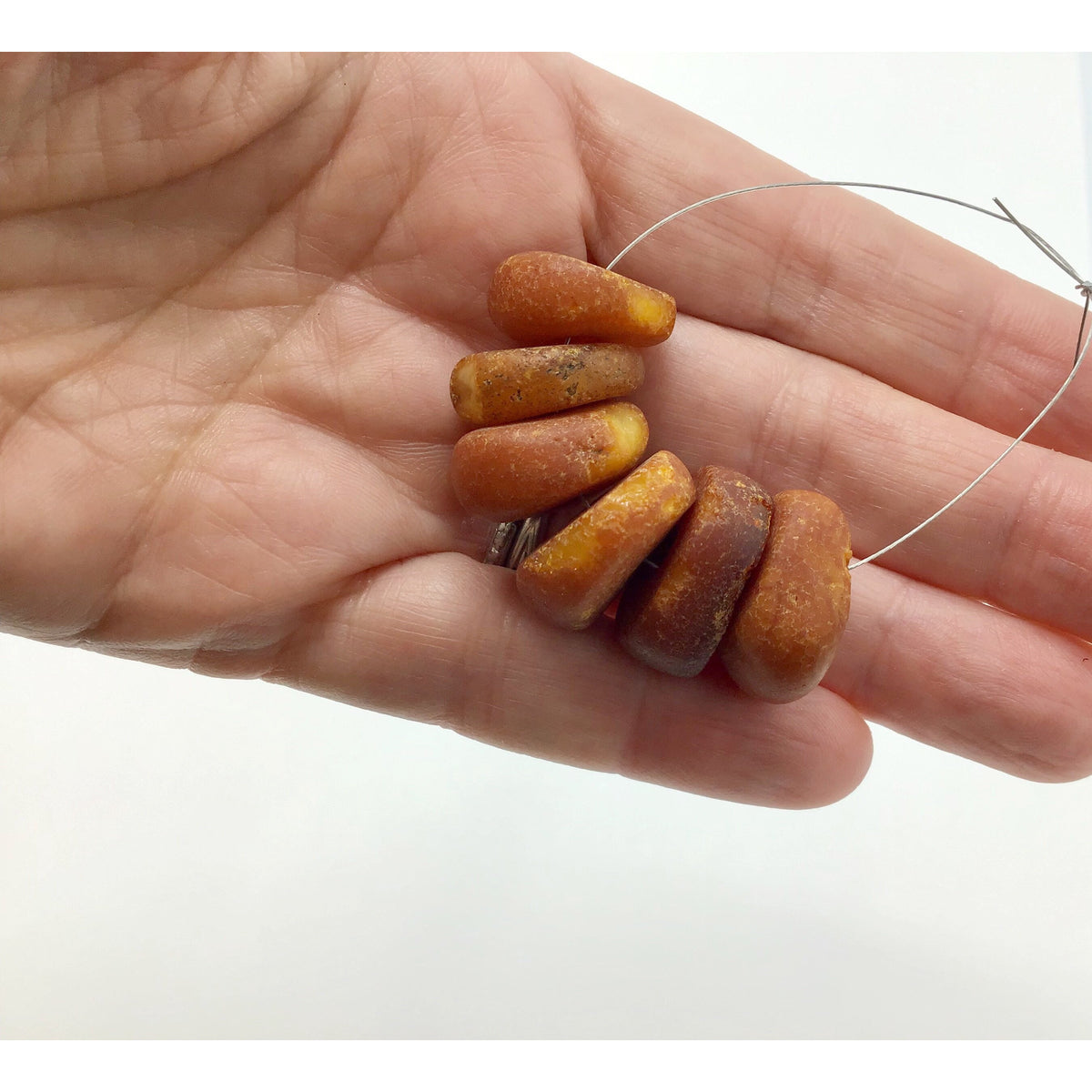 Short Strands of Baltic Amber from Mauritania, Sold Separately - Rita Okrent Collection (C561)