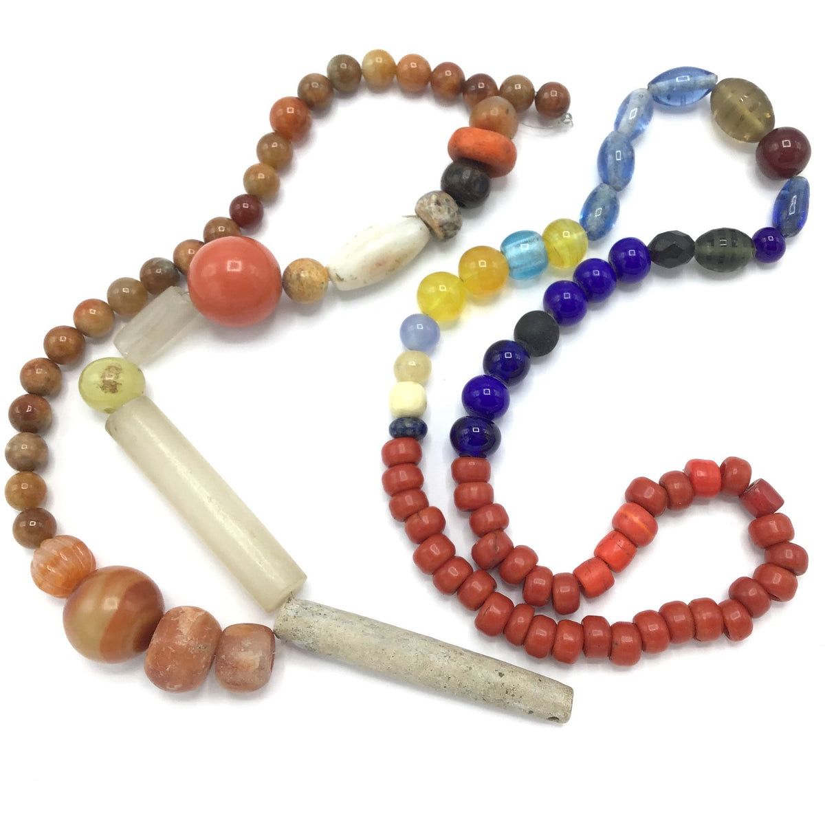 Lot of Two Mixed Vintage Bead Strands - Rita Okrent Collection (ANT356)