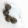 Rare Gilded Old Silver Mauritanian Beads in Various Designs, Sold Individually - Rita Okrent Collection (C465rr)