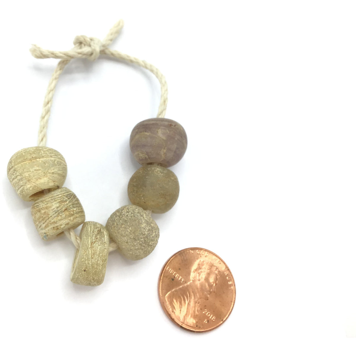 Group of 6 Dutch Moon Beads - Rita Okrent Collection (ANT330k)