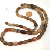 Ancient Excavated Gray, Beige and Brown Carved Stone Beads, Strand, Mauritania or Mali - Rita Okrent Collection (S339)