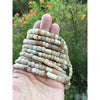 Excavated Very Old Agate and Mixed Stone Short Tube Beads from Mali  - Rita Okrent Collection (S314f)