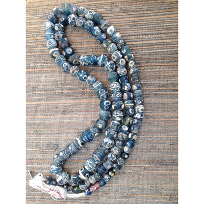 Magnificent Islamic Eye Beads, Long Strand, Mali - AG117