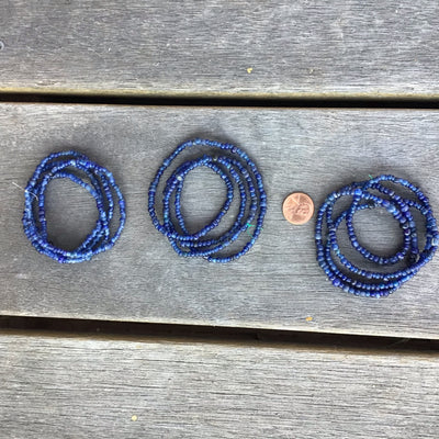 Richly Hued Dark Blue Glass Ancient Indo Pacific / Nila Beads - Rita Okrent Collection (AT0611p)