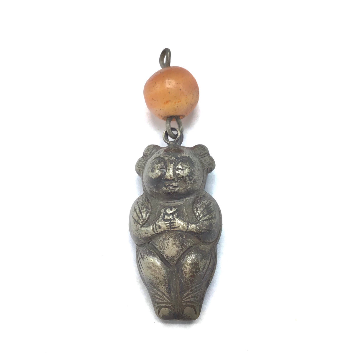 Antique Silver Chinese Infant Fertility and Protective Amulet  - Rita Okrent Collection (P628)