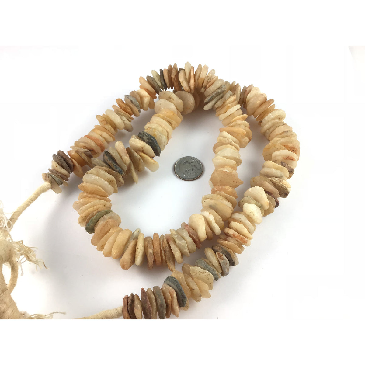 Primitive Mixed Rock Crystal, Agate, Quartz and Carnelian Beads, Mali - S430