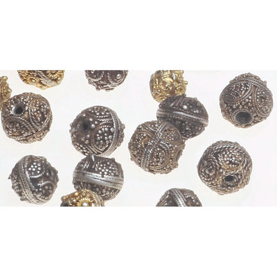 Favorite Antique Silver and Gilded Silver Granulated Mauritanian Beads - Rita Okrent Collection (C465e)