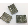 Moroccan Decorated Silver Box Amulets with Top Bails and 3 Holes - Rita Okrent Collection (P619)
