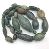 Ancient Dark Green Serpentine Stone Beads from Mauritania - Rita Okrent Collection (S498)